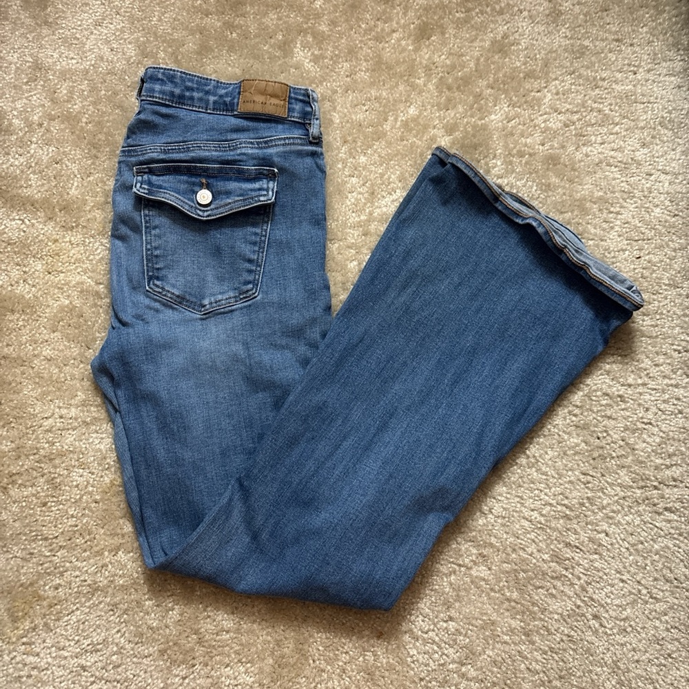 American Eagle Outfitters Blue Flare Jeans